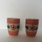 Set of 2 Gibson Elite Pedestal Floral Tall Coffee Cup