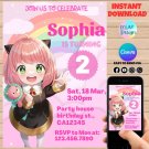 Spy x Family Anya Birthday Invitation Template
