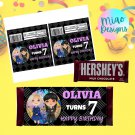Personalized Wednesday Addams Chocolate Bar Wrapper