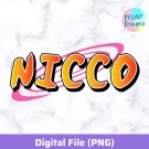 Custom Name Logo Anime Ninja Naruto Design PNG