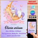 Unicorn Baby Shower Invitation Template