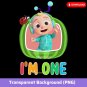 Cocomelon I am One Baby PNG Clipart Instant Download