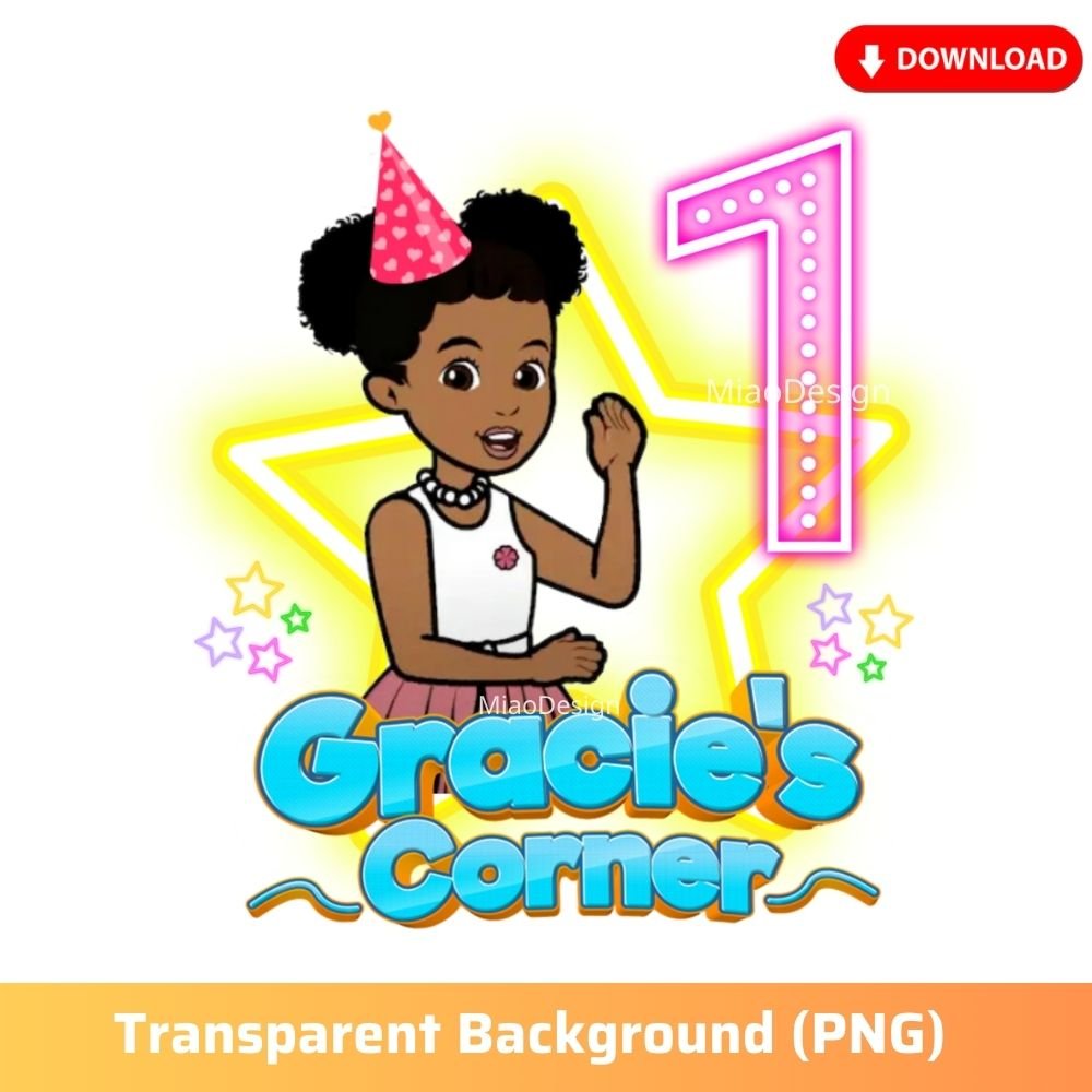 Gracies Corner 1st Birthday PNG Clipart Image One