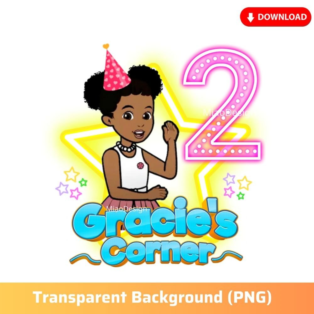 Gracies Corner 2nd Birthday PNG Clipart Image