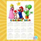 Super Mario Bro 2024 Calendar Printable PDF