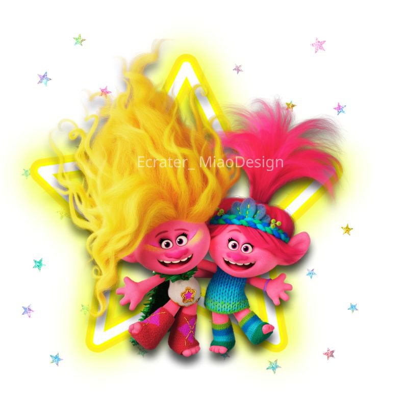 Trolls Poppy and Viva PNG images Clipart