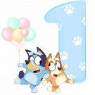 Bluey Bingo Birthday 1st PNG images Clipart