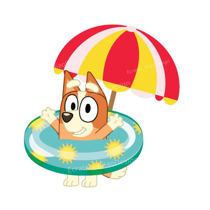 Bluey Summer Party PNG images Clipart