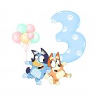 Bluey Bingo Birthday 3rd PNG images Clipart