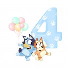 Bluey Bingo Birthday 4th PNG images Clipart