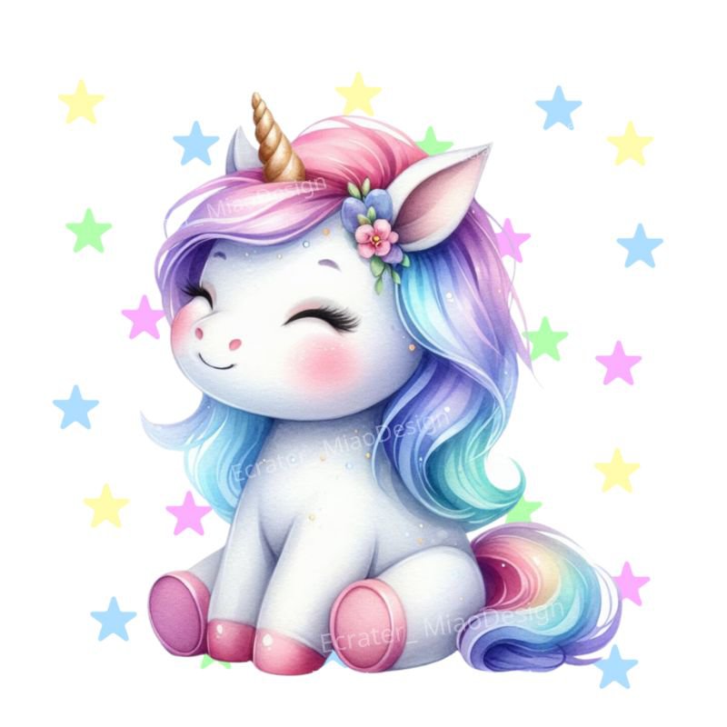 Unicorn Baby Star PNG images Clipart
