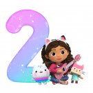 Gabby's Dollhouse 2nd Birthday PNG images Clipart