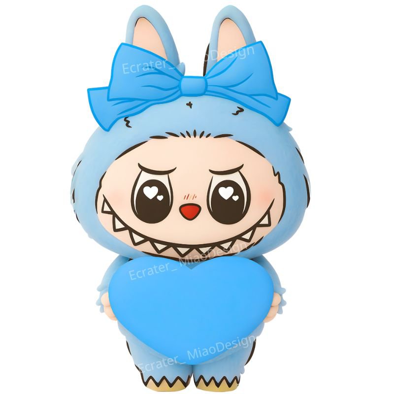 Labubu PNG images Clipart Blue