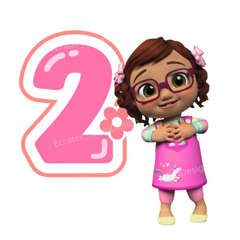 Cocomelon Bella Girl Birthday PNG images