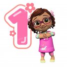 Cocomelon Baby Girl Birthday PNG images 1st