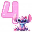 Stitch Angel 4th Birthday PNG Clipart Image