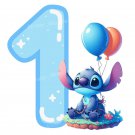 Stitch Baby 1st Birthday PNG Image Clipart