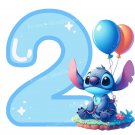 Stitch 2nd Birthday PNG Clipart Image Two