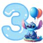 Stitch  3rd Birthday PNG Clipart Image
