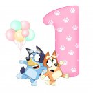 Bluey Bingo Baby Girl Birthday 1st PNG images