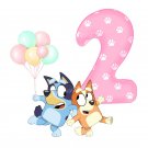 Bluey Bingo Girl Birthday 2nd PNG images