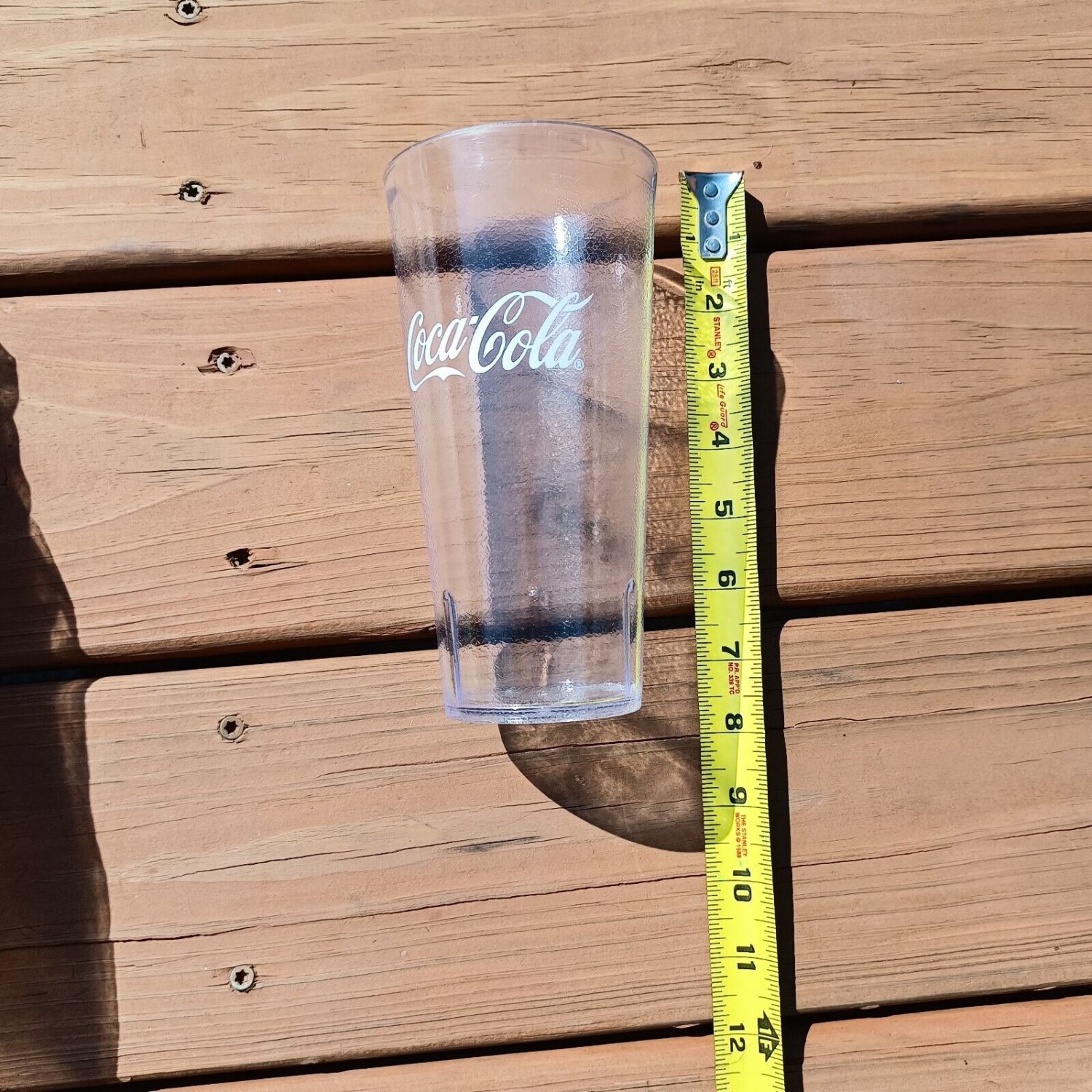 CocaCola Clear Plastic Restaurant Glasses 24 ounces Set of 6 NEW