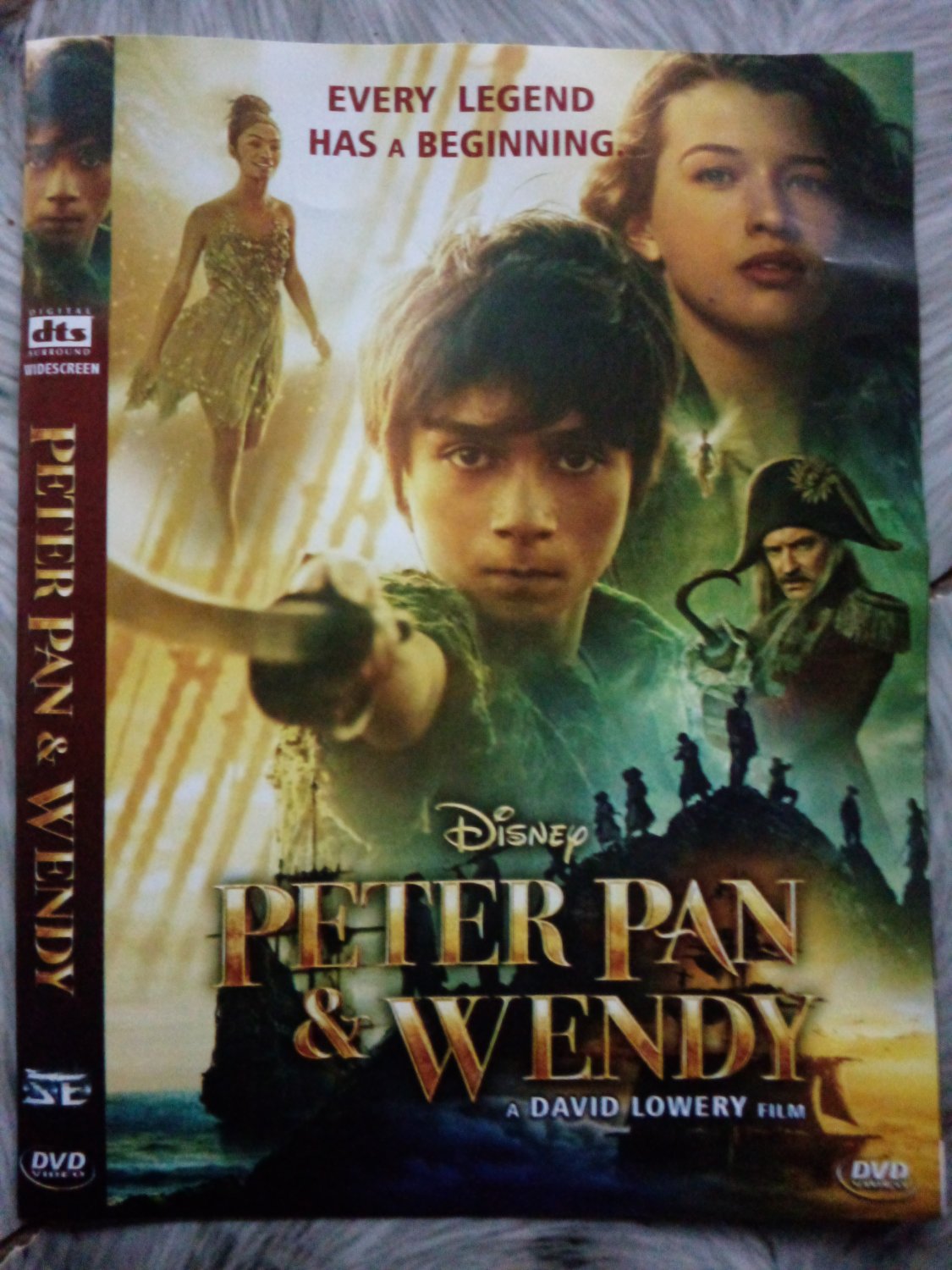PETER PAN & WENDY DVD movie free shiping 2023