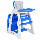 Costway 3 in 1 Baby High Chair Convertible Play Table Seat Booster Toddler Feeding Tray