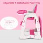 Costway 3 in 1 Baby High Chair Convertible Play Table Seat Booster Toddler Feeding Tray