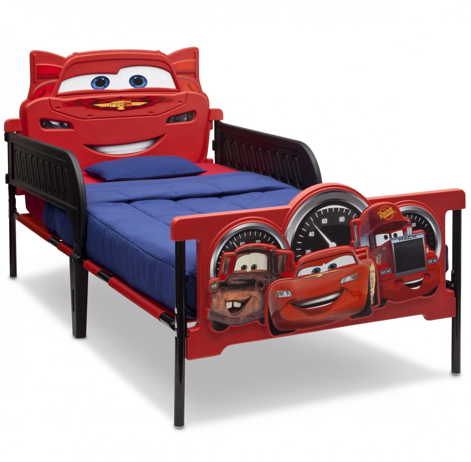 Disney/Pixar Cars Plastic 3D-Footboard Twin Bed by Delta Children