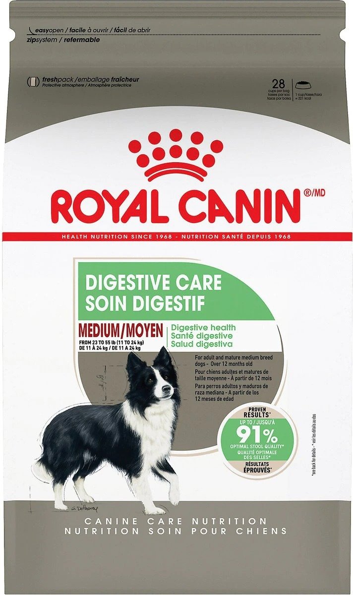 Royal Canin Canine Care Nutrition Medium Digestive Care Dry Dog Food, 17-lb bag