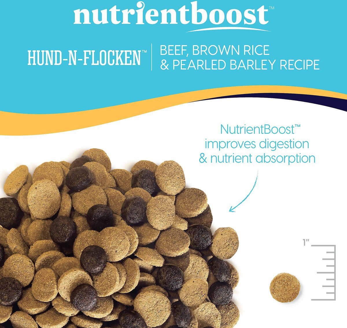 Solid Gold NutrientBoost HundNFlocken Beef, Brown Rice & Pearled