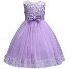 Girls Dresses, Flower Girl Dress, Sleeveless, Purple