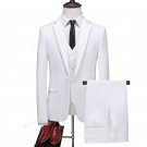 3-Piece Wedding Suit, White