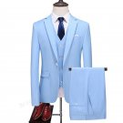 3-Piece Wedding Suit, Sky Blue