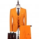 Formal 3-Piece Business Suit, Orange