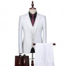 Formal 3-Piece Business Suit, White