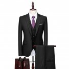 Formal 3-Piece Business Suit, Black