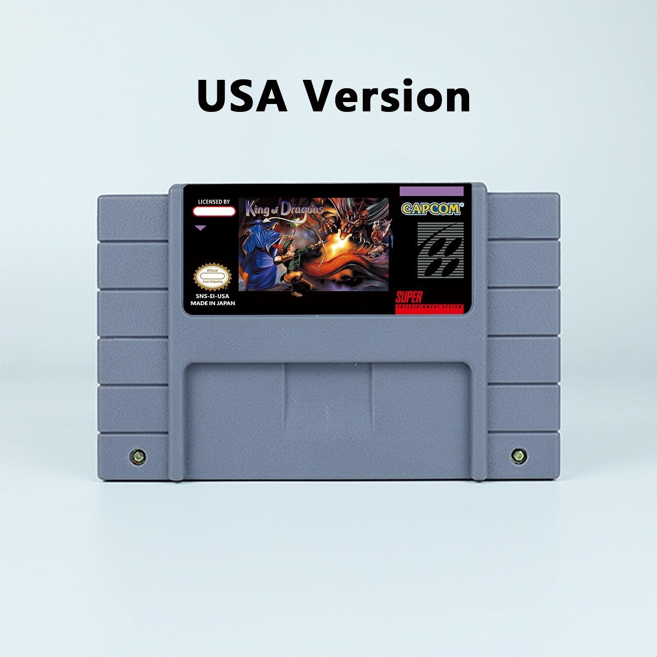 King of Dragons Action Game USA Version Cartridge available for SNES Game Consoles
