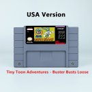Tiny Toon Adventures Buster Busts Loose USA Version Cartridge for SNES Game Consoles