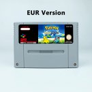 Pokemoned Gold & Silver RPG Game EUR version Cartridge for SNES Game Consoles