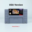 Pocky & Rocky 1 Action Game USA Version Cartridge for SNES Game Consoles