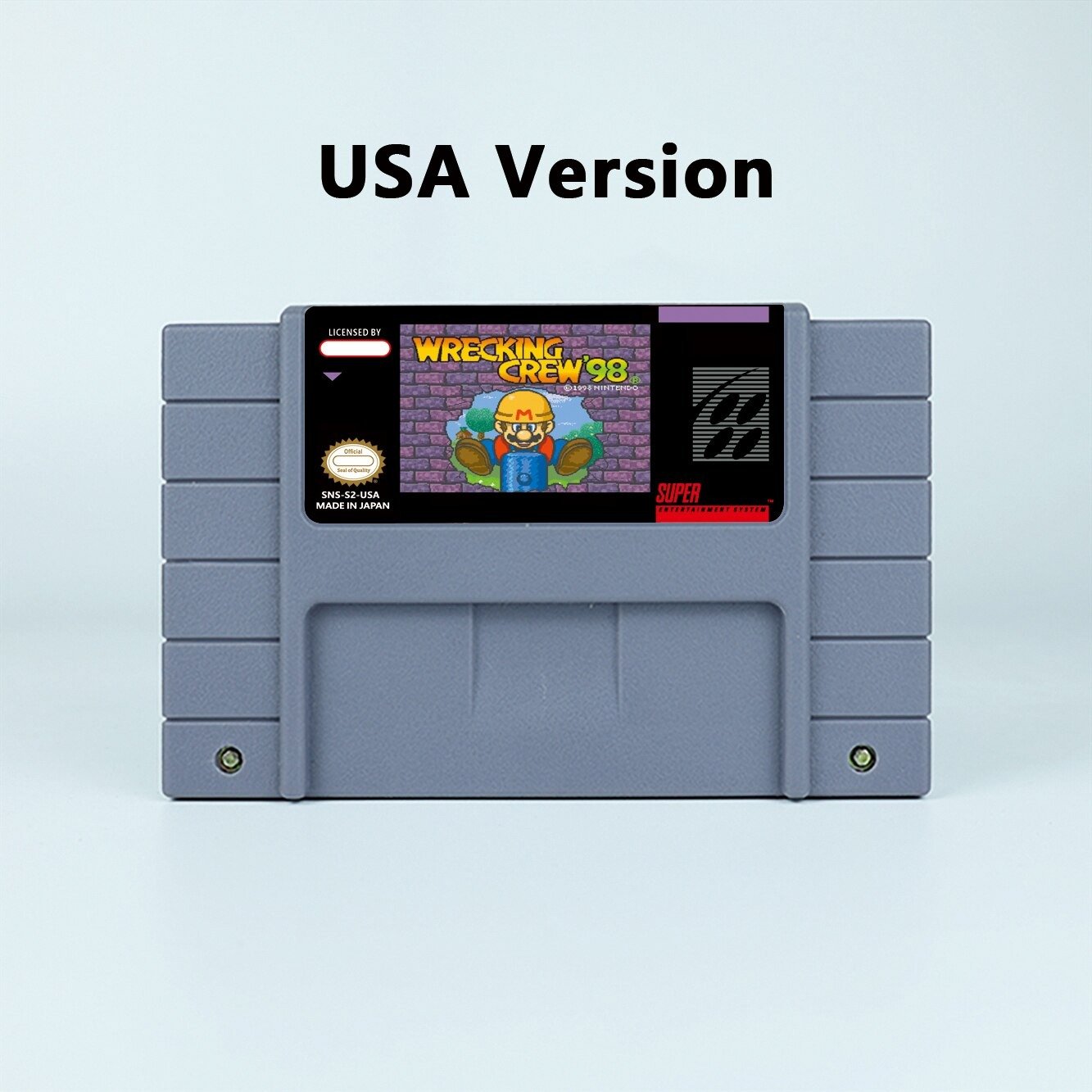 Wrecking Crew '98 RPG Game USA Version Cartridge for SNES Game Consoles