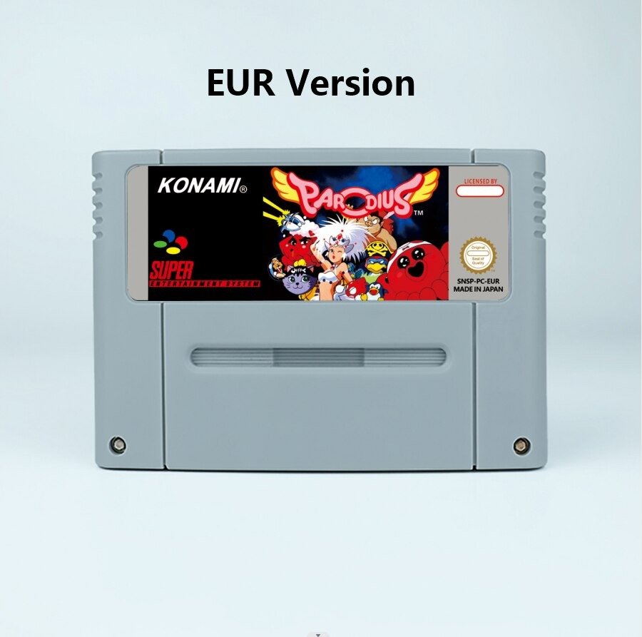 Parodius Deluxe Pack Action Game EUR Version Cartridge for SNES Game Consoles