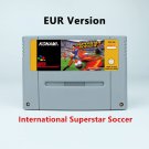 International Superstar Soccer Action Game EUR version Cartridge for SNES Game Consoles