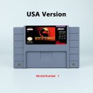 Mortal Kombat 1 Action Game USA Version Cartridge for SNES Game Consoles