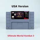 Ultimate Mortal Kombat 3 Action Game USA Version Cartridge for SNES Game Consoles