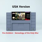 Fire Emblem - Genealogy of the Holy War RPG Game USA Version Cartridge for SNES Game Consoles