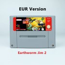 Earthworm Jim 2 Action Game EUR Version Cartridge for SNES Game Consoles