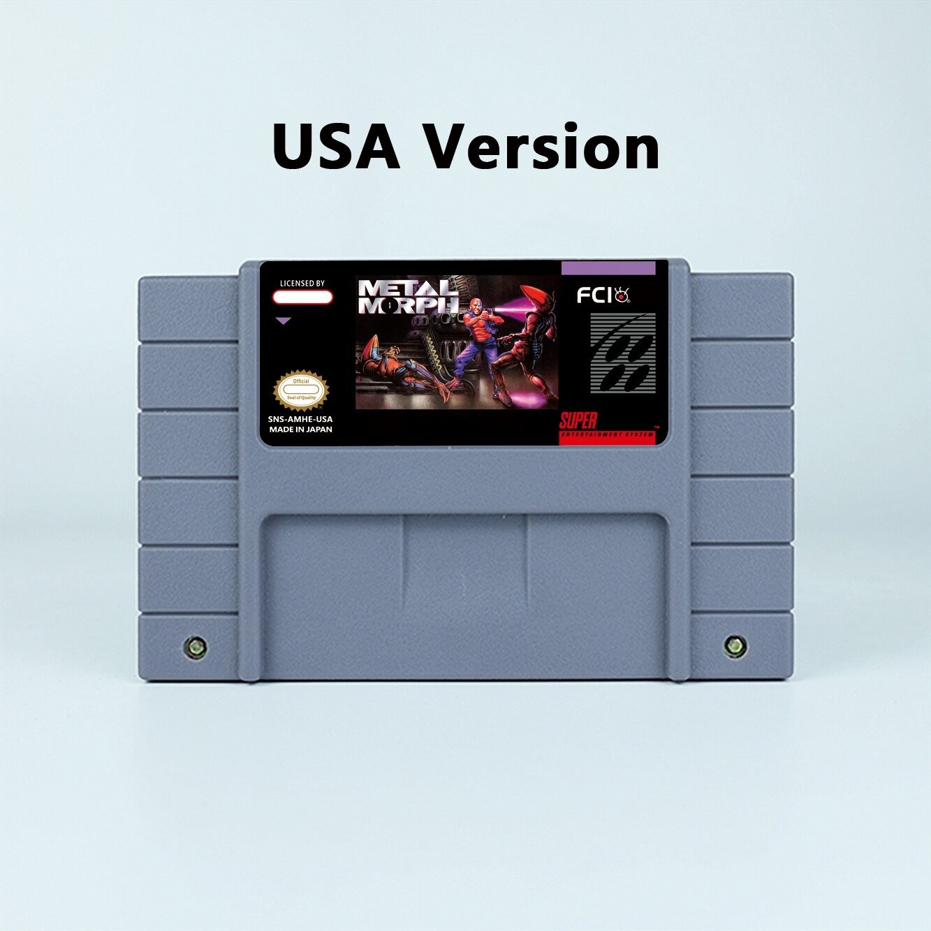 Metal Morph Action Game USA Version Cartridge for SNES Game Consoles